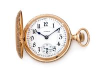 Illinois, 14K Yellow Gold Hunter Case 'Bunn Special' Pocket Watch, Circa 1913