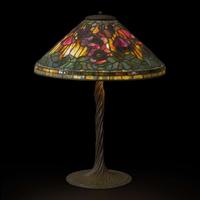 Tiffany Studios A "Poppy" Table Lamp, New York, circa 1905