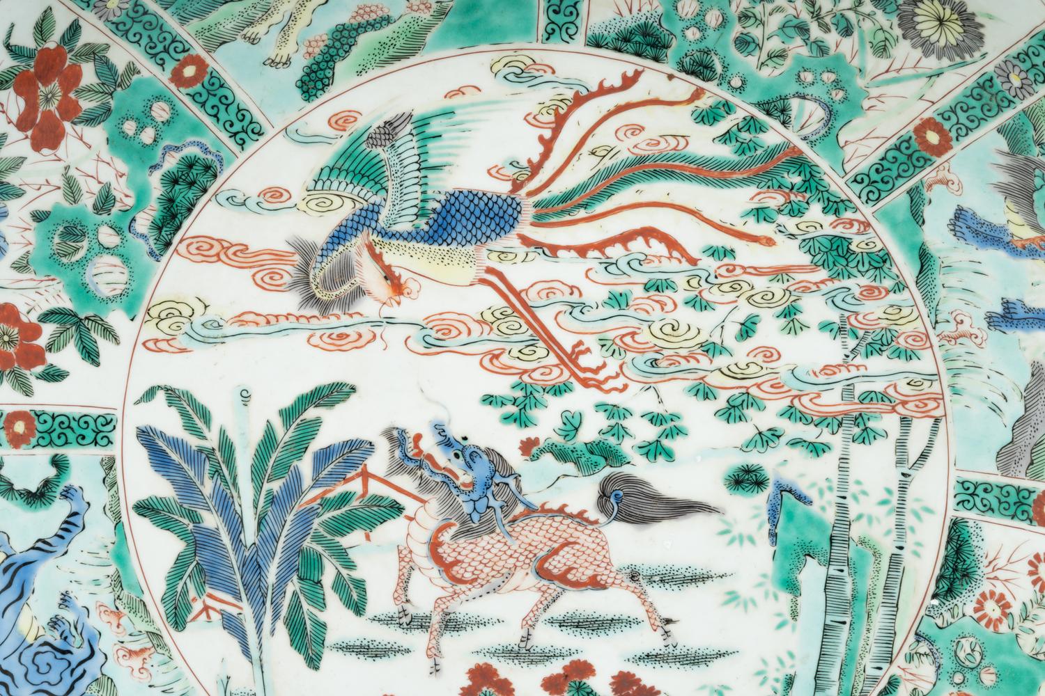 Two Large Chinese Porcelain Plates
