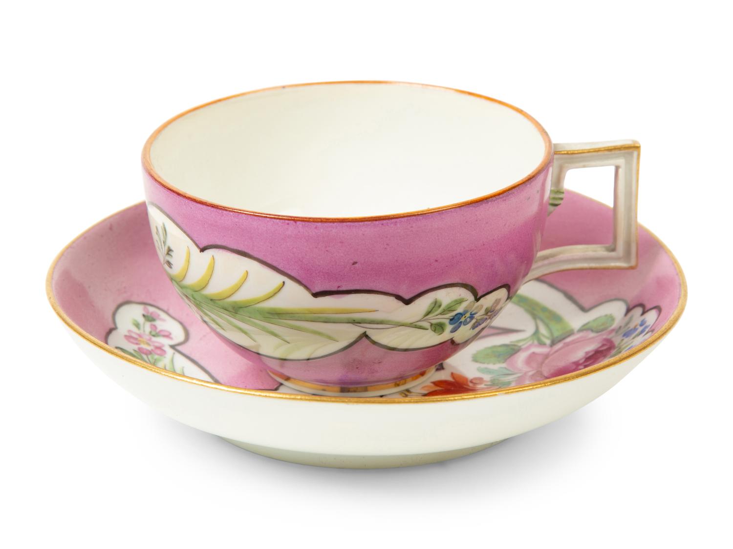 Six Meissen Porcelain Cups and Saucers — 19TH/20TH CENTURY