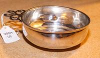 An American Silver Porringer, S. Kirk & Son, Baltimore, MD, having a pierced handle.