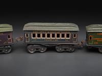 An Ives Tin Lithograph Train Set