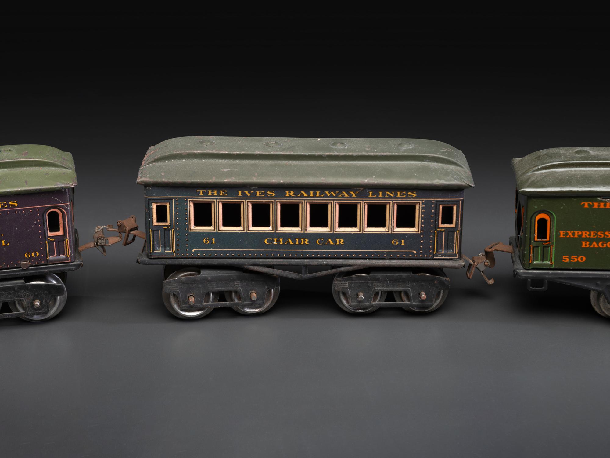 An Ives Tin Lithograph Train Set