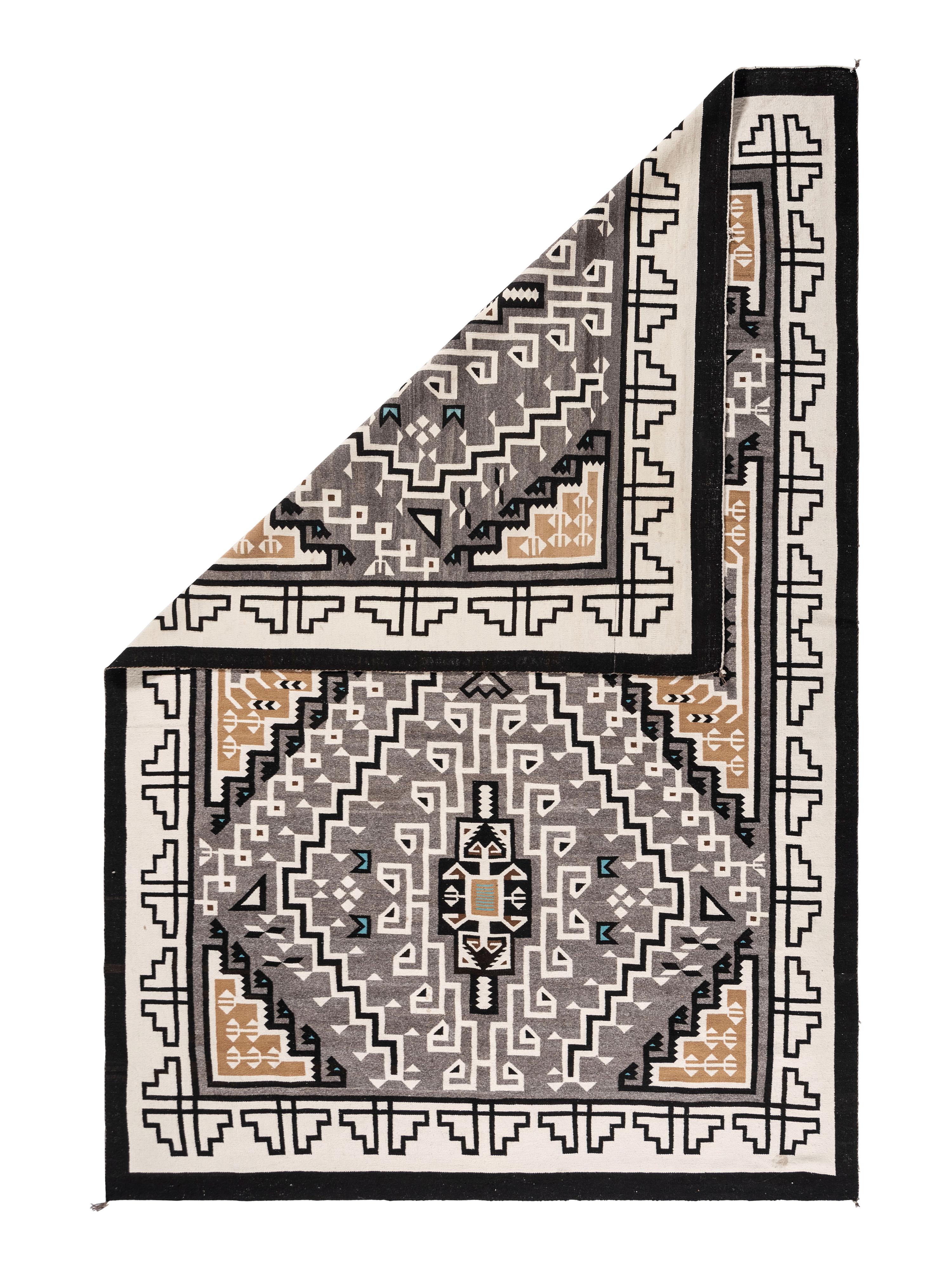 Navajo Two Grey Hills Weaving / Rug
