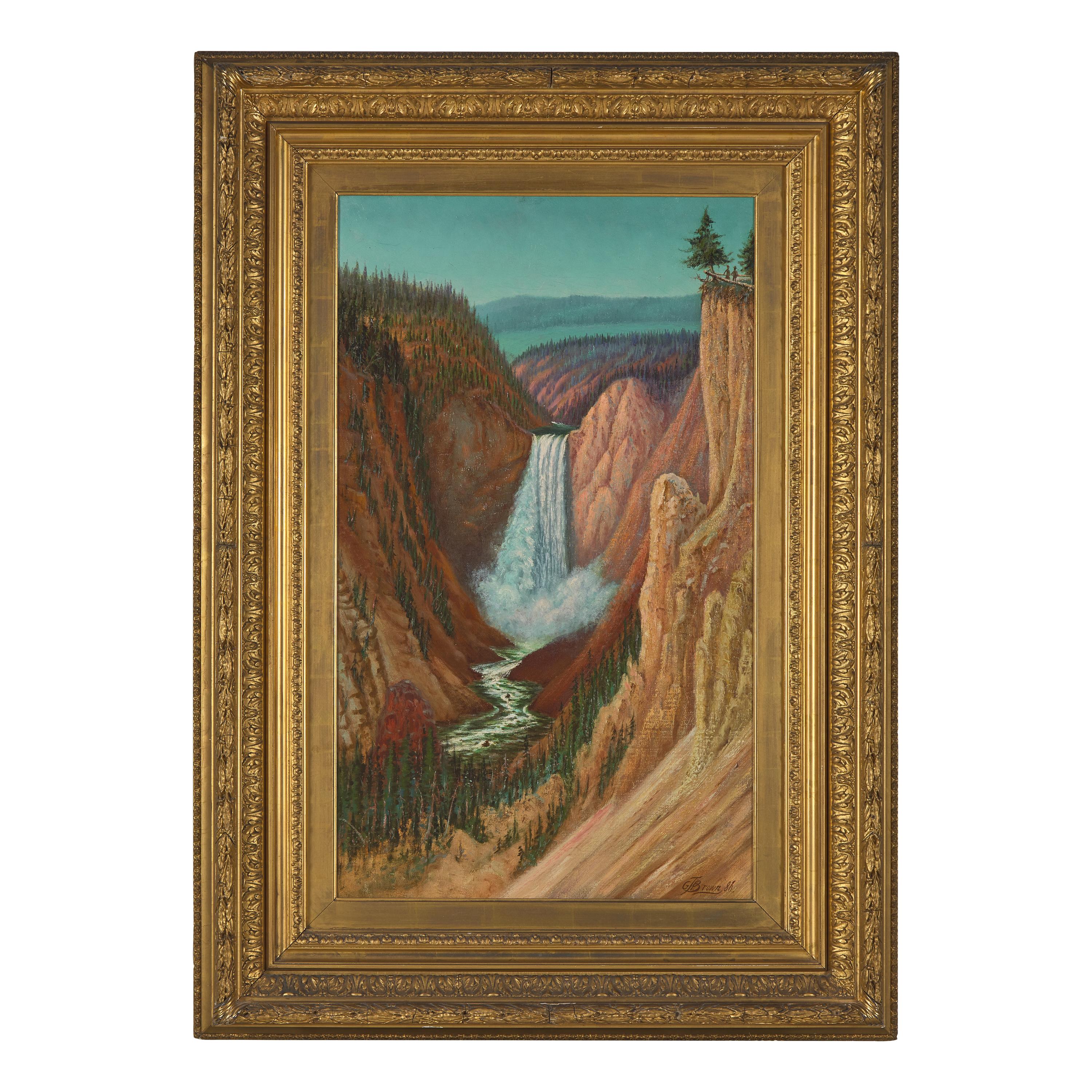 Grafton Tyler Brown (American, 1841-1918) — The Grand Canyon from Lookout Point, Yellowstone National Park , 1886