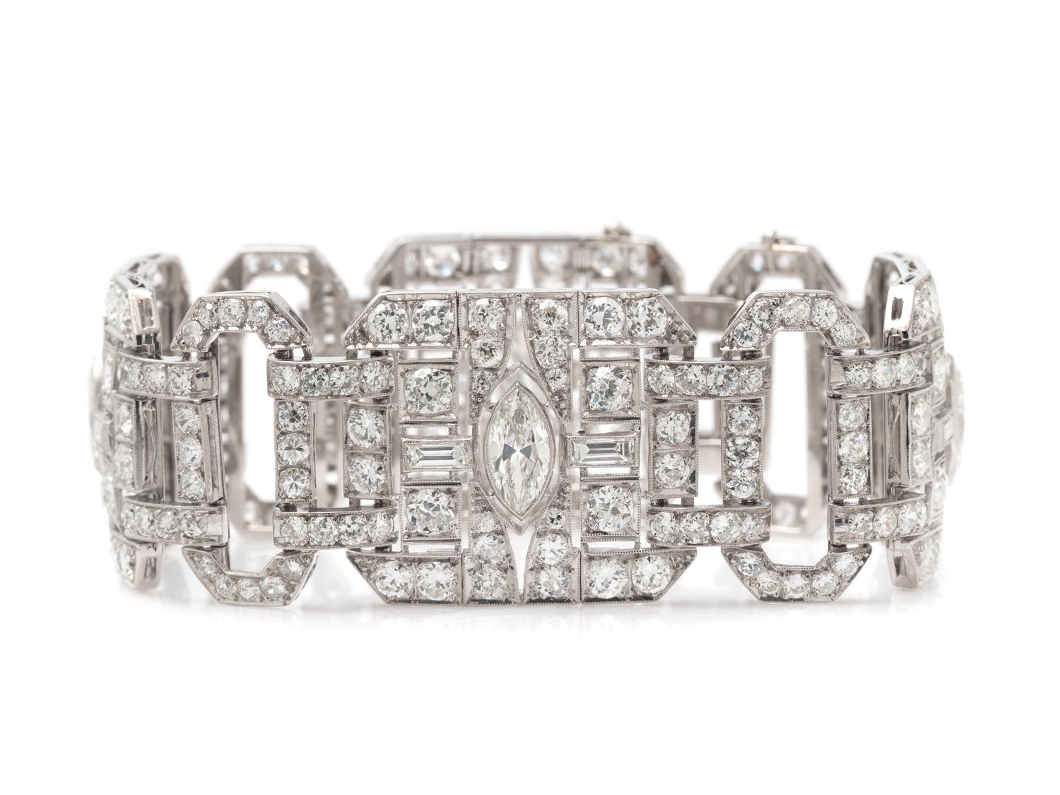 ART DECO, DIAMOND BRACELET