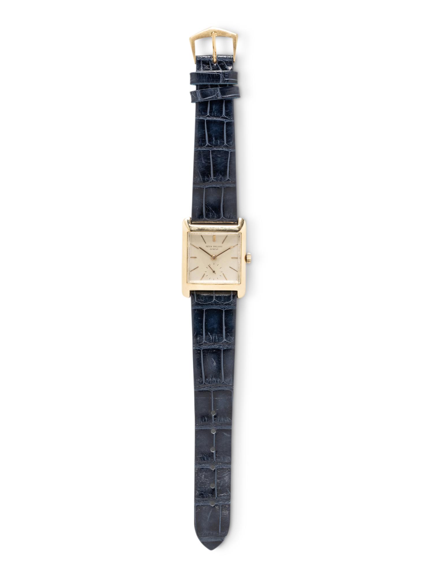 PATEK PHILIPPE, REF. 2488J 18K YELLOW GOLD 'CARRÉ-TORTUE' WATCH