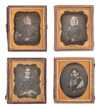 [EARLY PHOTOGRAPHY]. 29 sixth plate daguerreotypes of aged women.