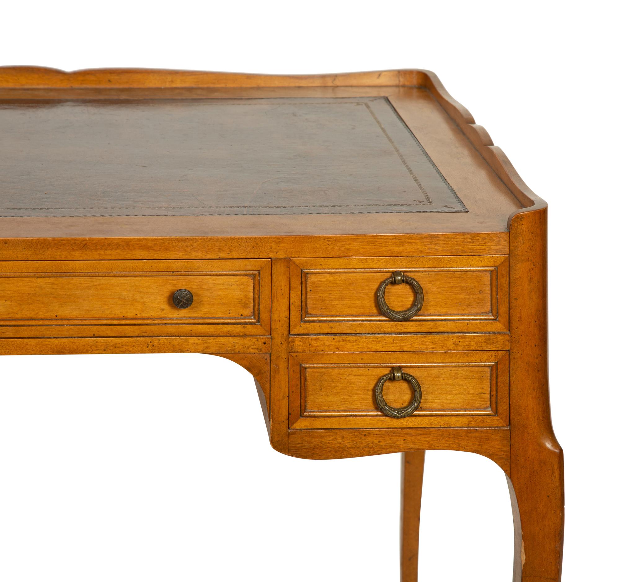 A Louis XV Style Walnut Writing Table