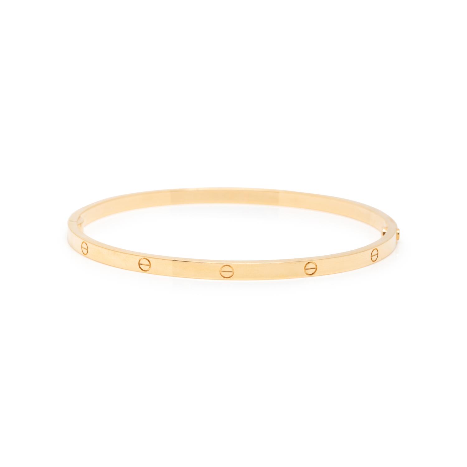 CARTIER, YELLOW GOLD 'LOVE' BRACELET