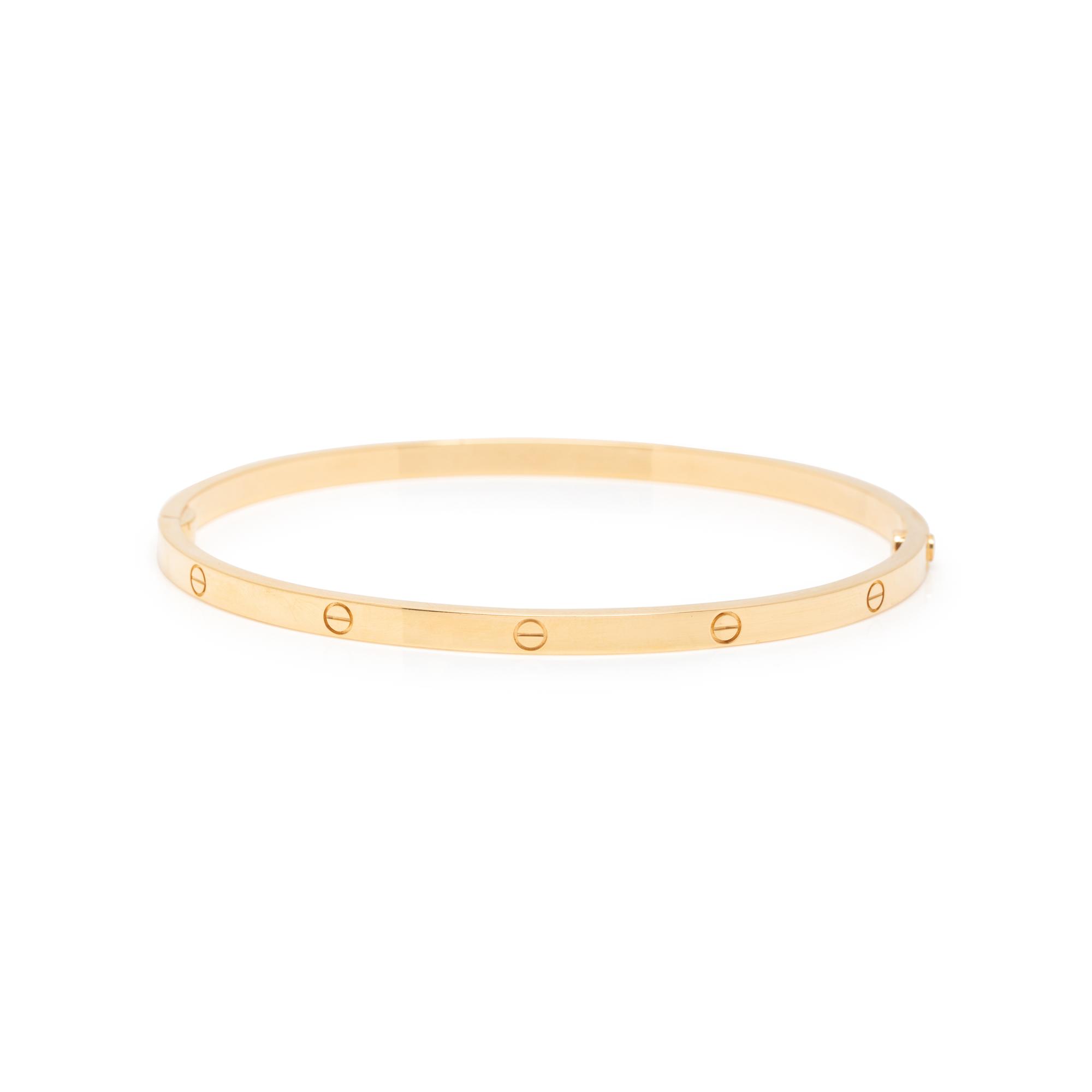CARTIER, YELLOW GOLD 'LOVE' BRACELET