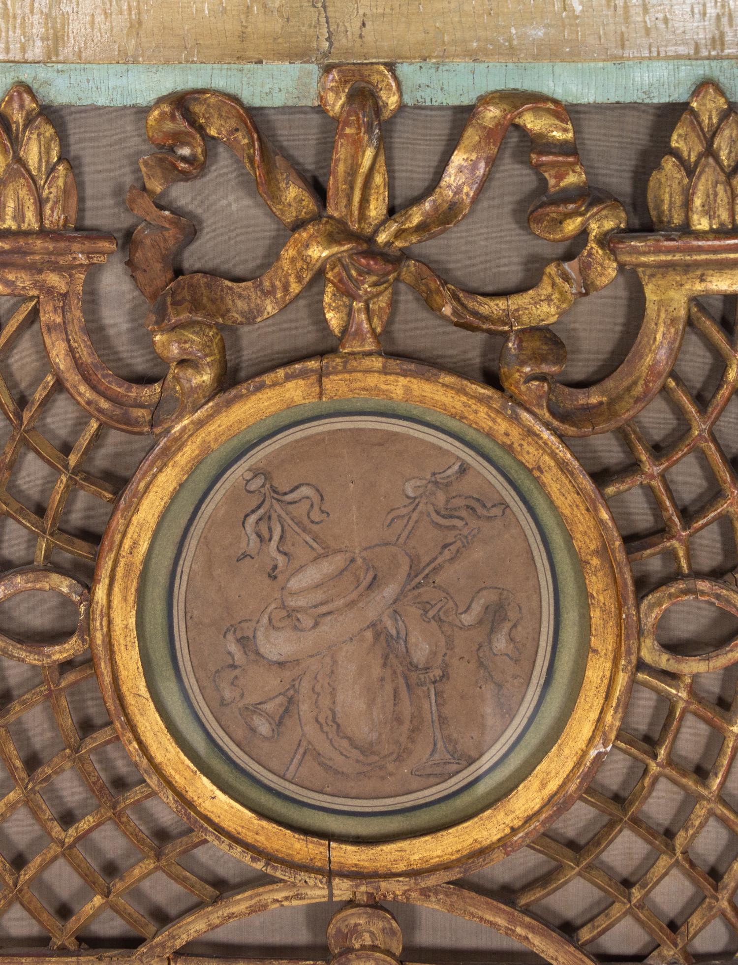 A Louis XVI Provincial Painted Panel