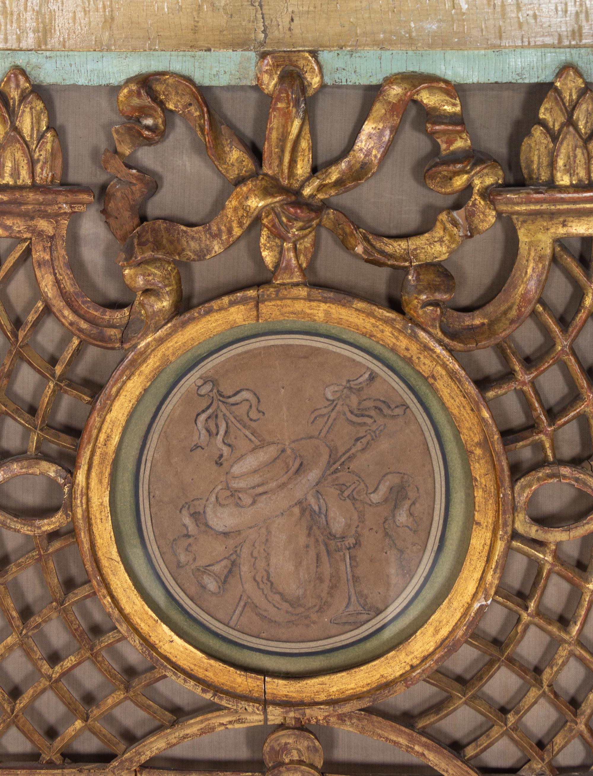 A Louis XVI Provincial Painted Panel