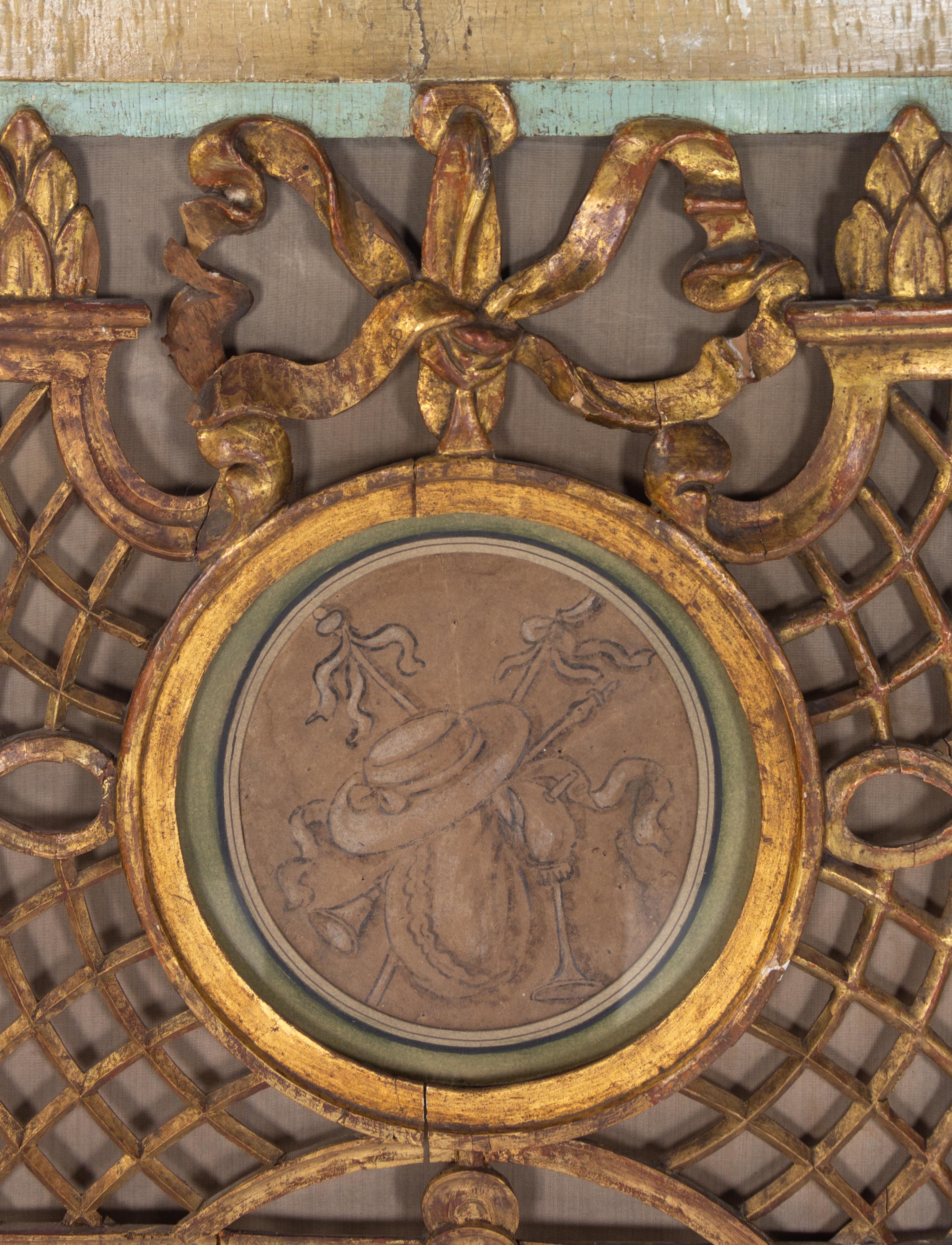 A Louis XVI Provincial Painted Panel