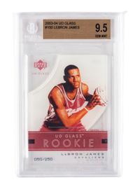 A Complete Set of 2003-04 Upper Deck BGS Graded Plexiglass Parallel Basketball Cards (60/60) With Glass Rookies (38/40) Including LeBron James Numbered Rookie Card