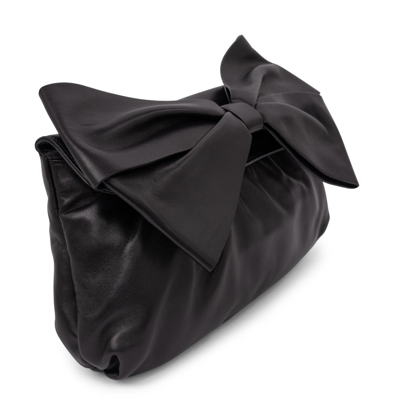 Black Valentino Leather Bow Bag