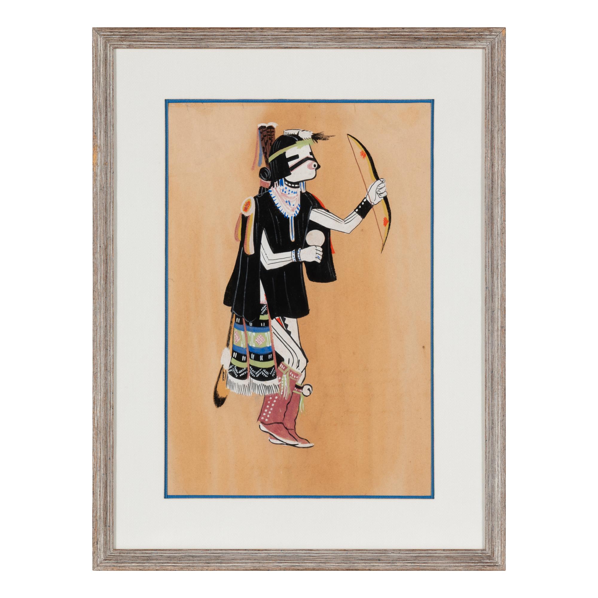 Series of Katsina Paintings tempera on paper