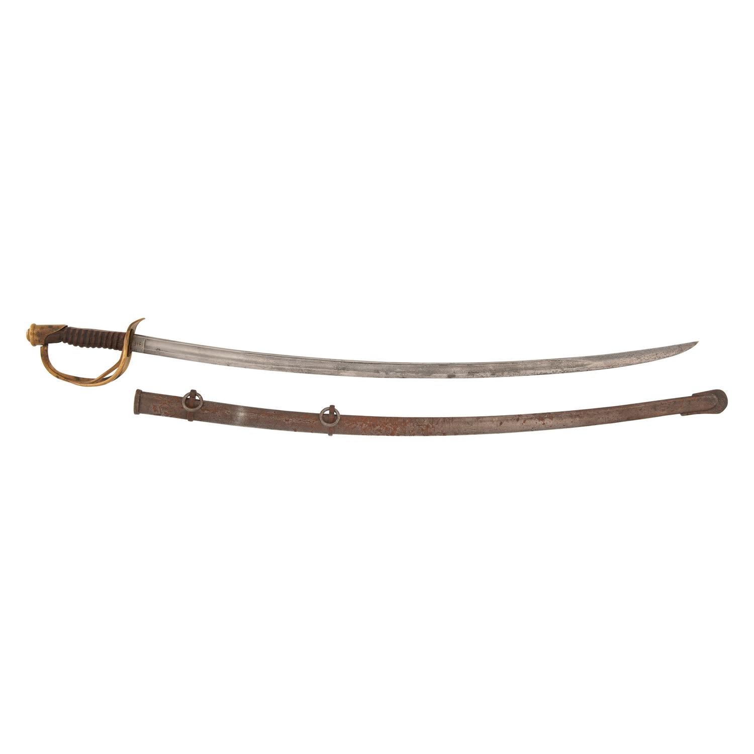 Ames Model 1860 Light Cavalry Saber Presented to Lt. James B Finley, 14th Michigan Artillery.