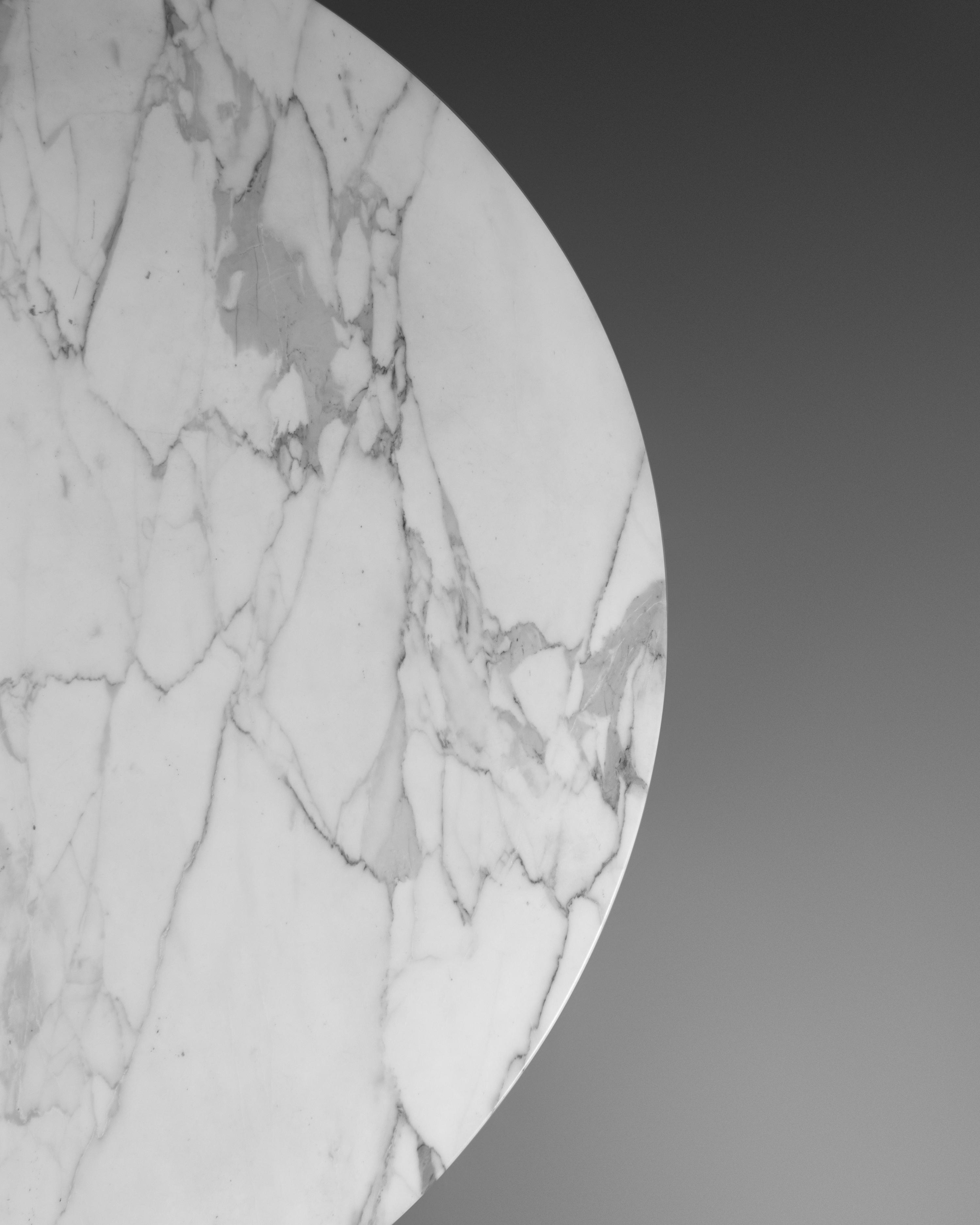 Dining Table, with Original Marble and Walnut Tops, Knoll, USA