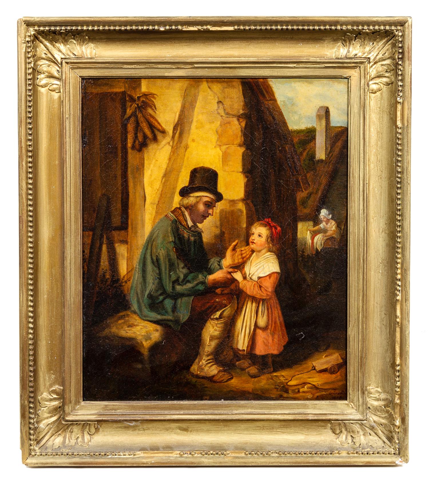 Artist Unknown, (19th Century), Man and Child, 1850