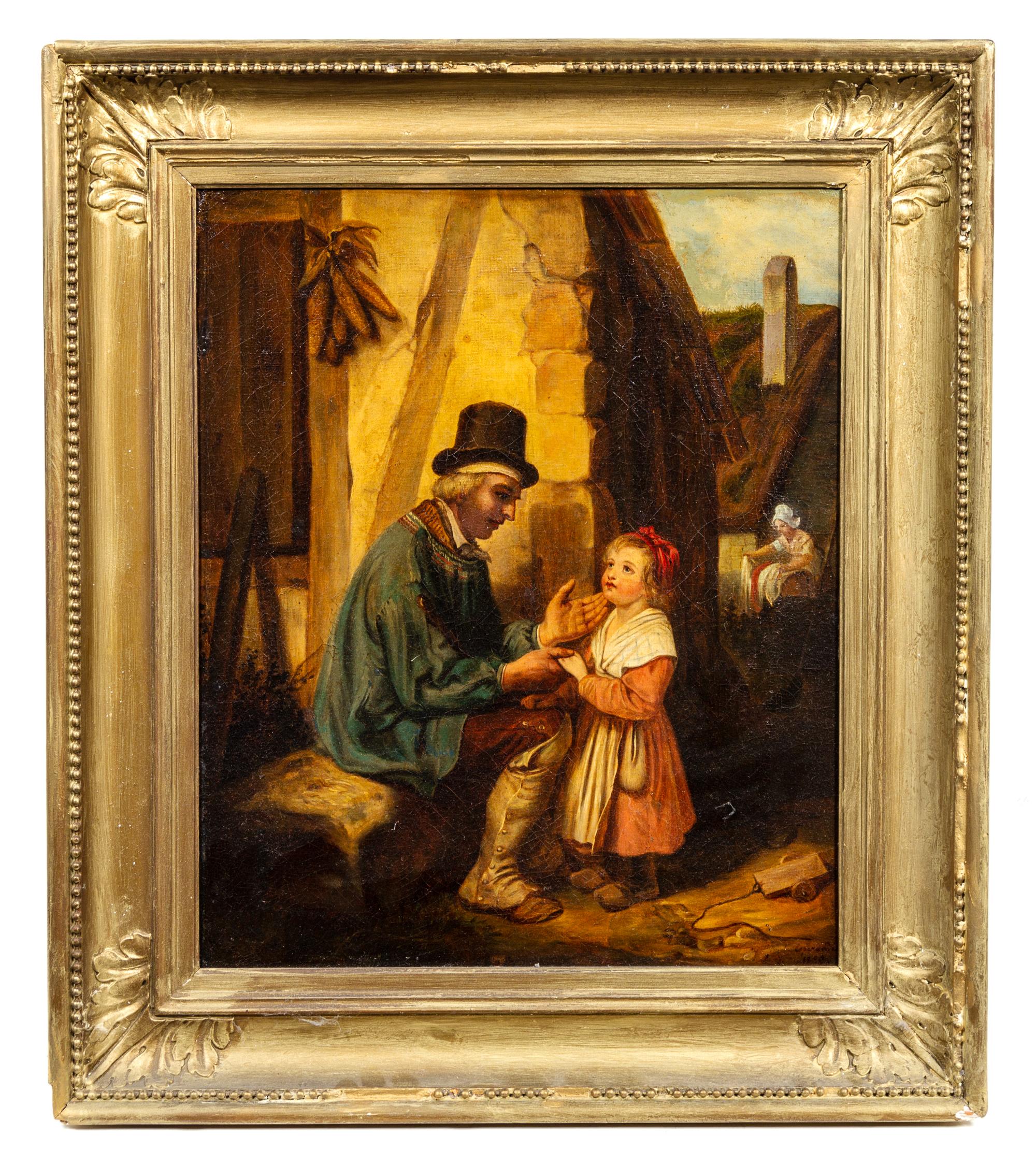 Artist Unknown, (19th Century), Man and Child, 1850