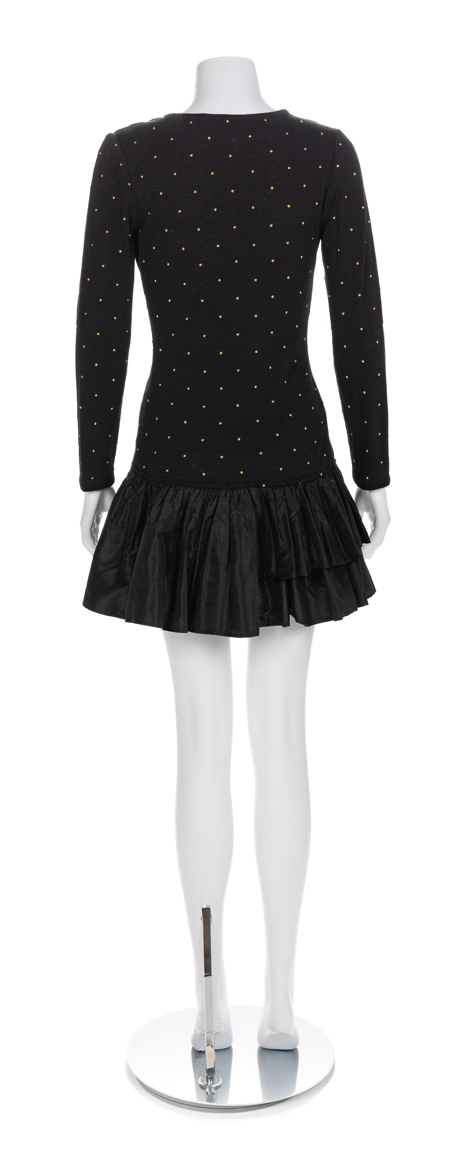 Lanvin Black Knit Dress, 1980s