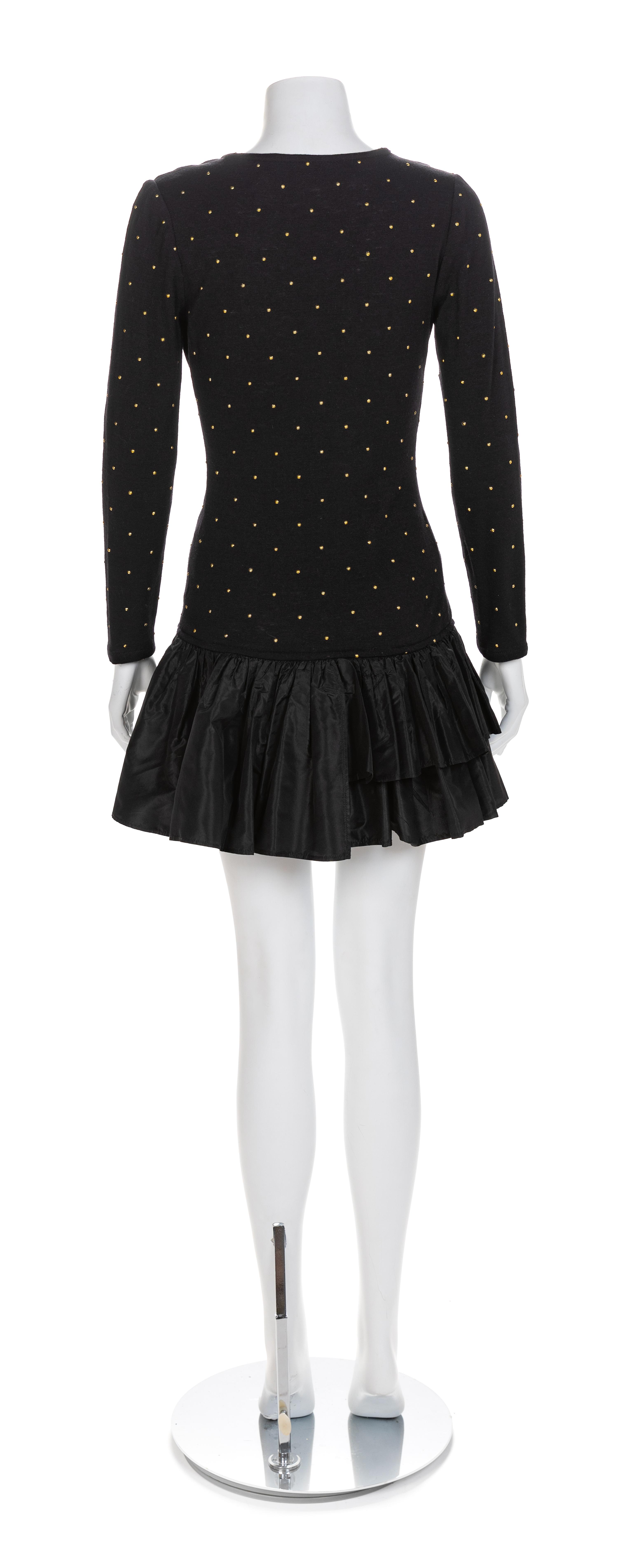Lanvin Black Knit Dress, 1980s