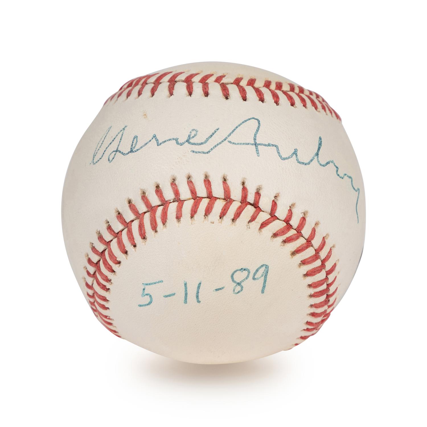A Gene Autry Single Signed Autograph Baseball (Beckett Authentication Services Hologram),