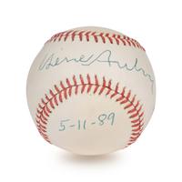 A Gene Autry Single Signed Autograph Baseball (Beckett Authentication Services Hologram),