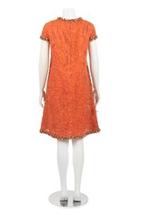 Orange A-Line Dress Attributed to Yves Saint Laurent, Haute Couture Fall/Winter 1965-66