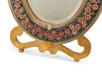 An Italian Micromosaic and Murano Glass Mirror