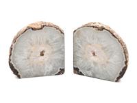 Four Pairs of Geode Bookends