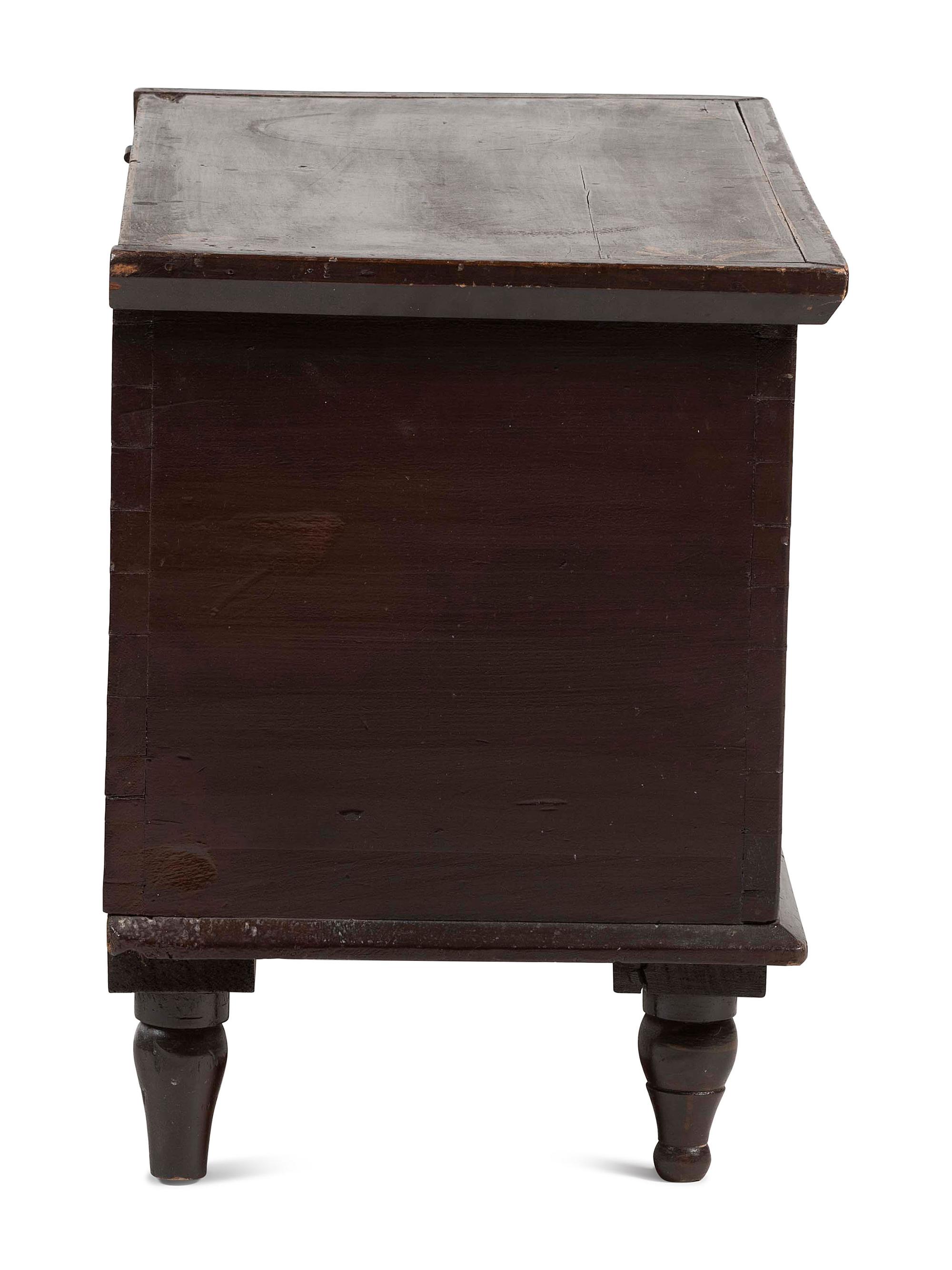 A Classical Gilt and Paint Decorated Poplar Blanket Chest