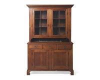 A Federal Walnut Step-Back Cupboard, Pennsylvania, Late 18th Century