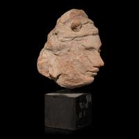 A Gandharan Terracotta Head 犍陀羅灰陶泥塑佛頭