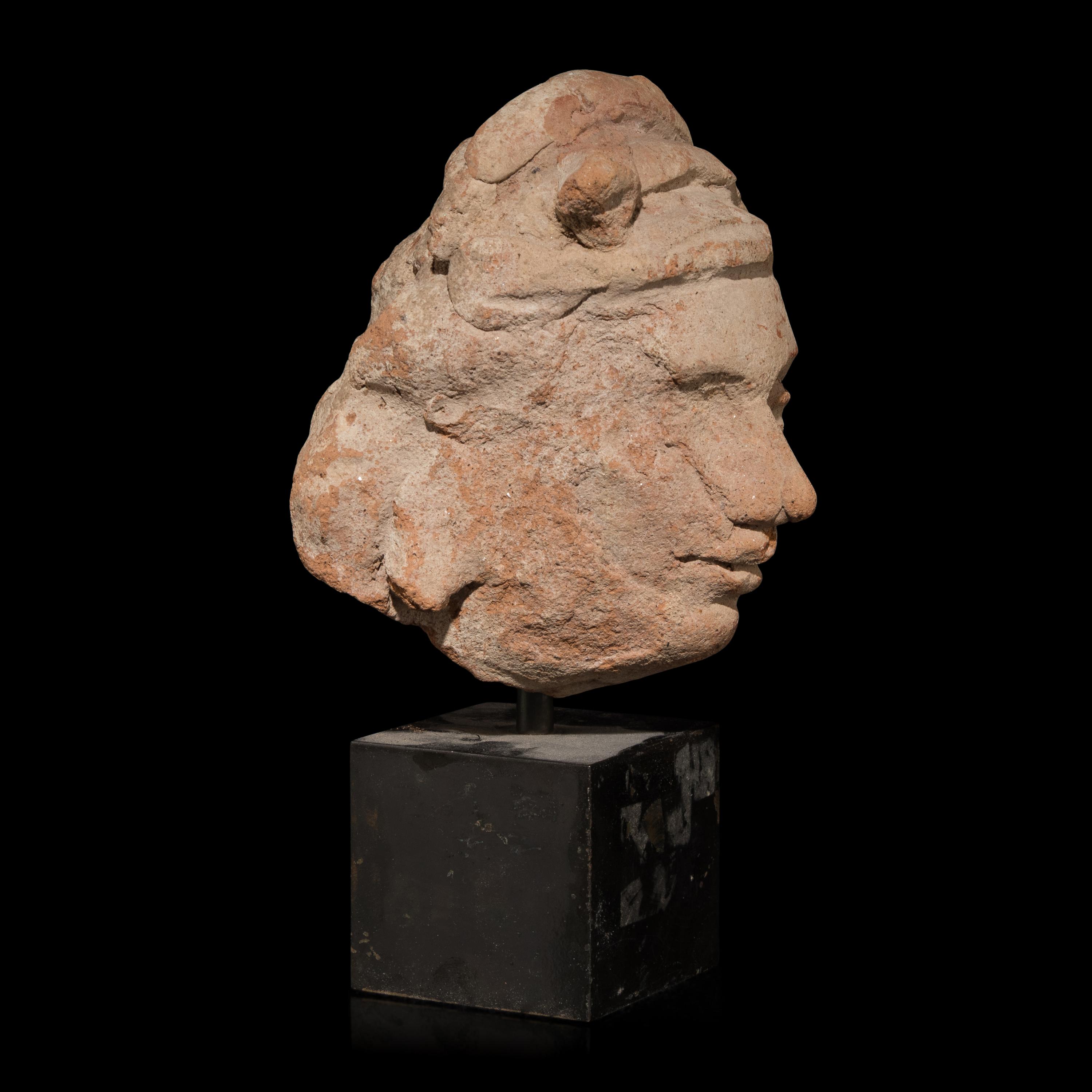 A Gandharan Terracotta Head 犍陀羅灰陶泥塑佛頭