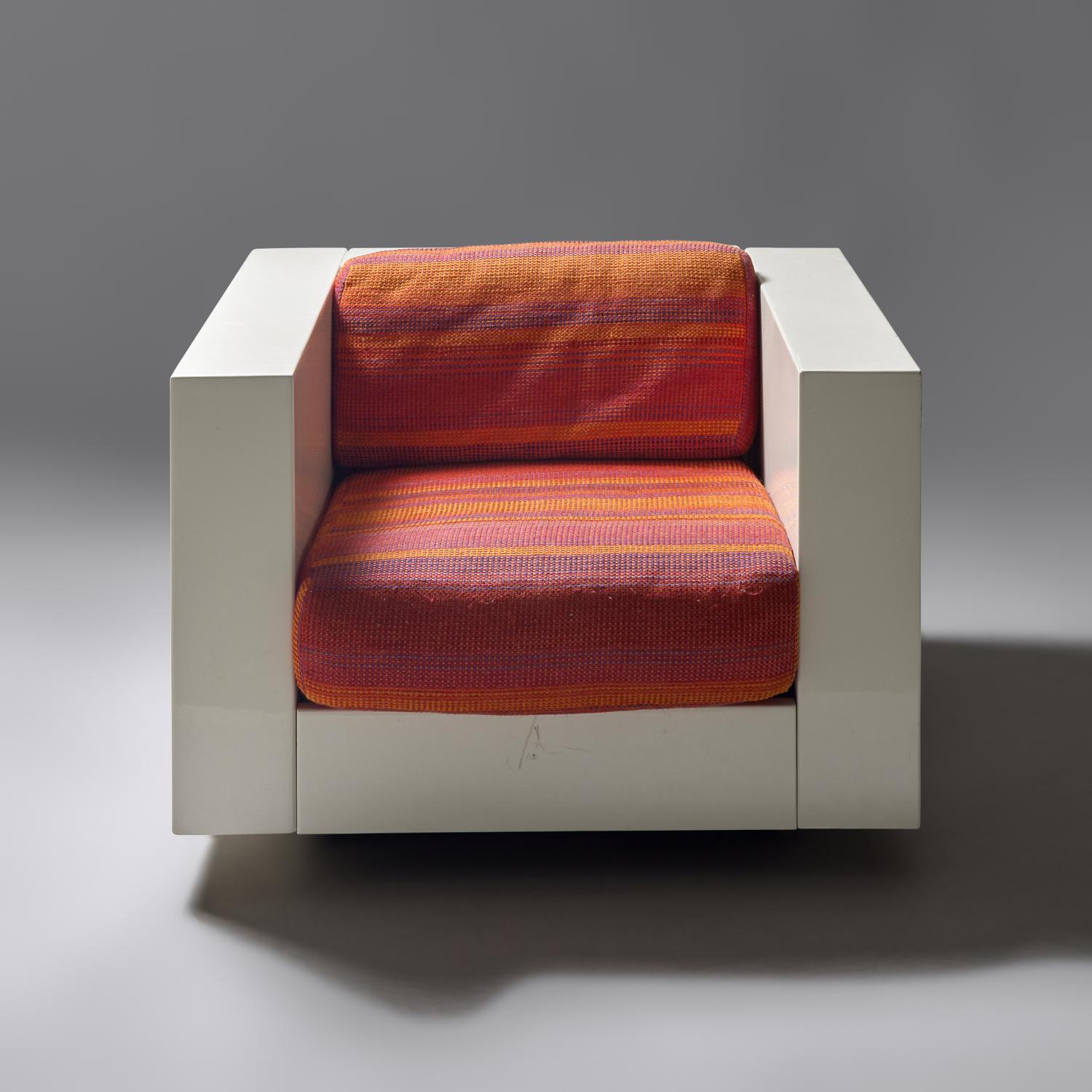 Saratoga cube chair Poltronova, distributed by Stendig Italy, 1964