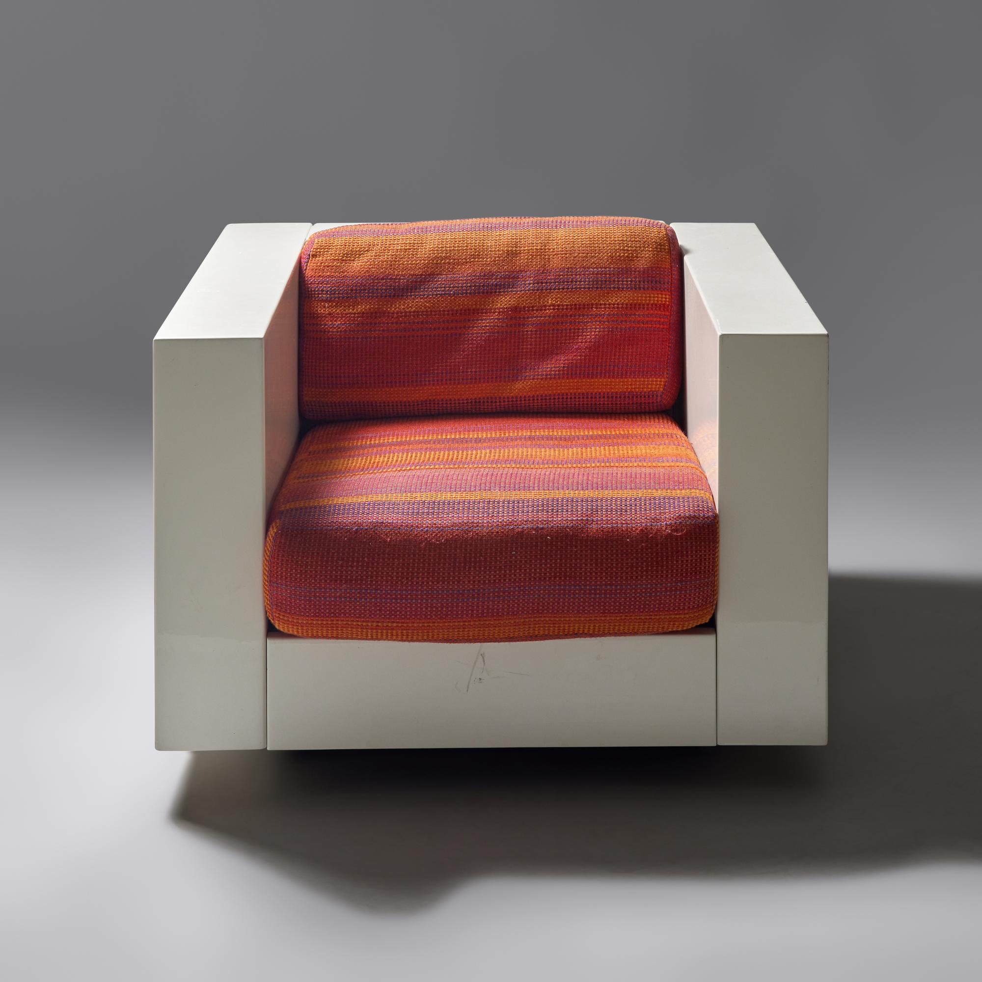 Saratoga cube chair Poltronova, distributed by Stendig Italy, 1964