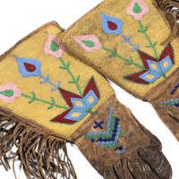Plateau Beaded Hide Gauntlets