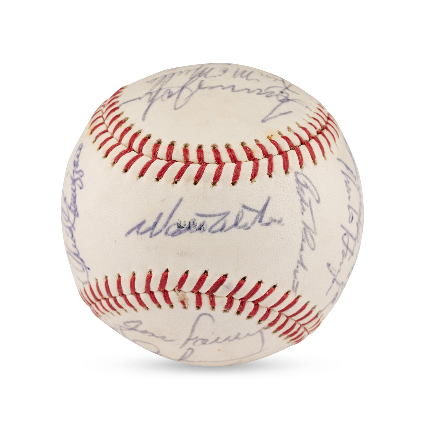 A 1973 Los Angeles Dodgers Team Signed Autograph Baseball