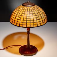 Tiffany Studios New York (American, 1880–1930) — Geometric Table Lamp, c. 1910