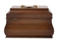 A Georgian Style Mahogany Tea Caddy