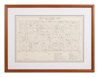 A group of 5 maps of Chicago streets, comprising: