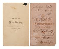 [EARLY PHOTOGRAPHY]. Albumen photographs of performers incl. a snake charmer and Blind Musicians.