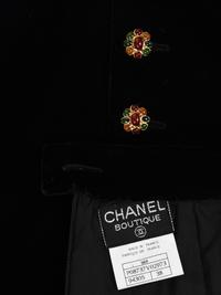 Chanel Tweed Vest and Velvet Skirt, Fall 1996-Spring 1999