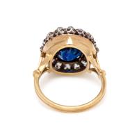 BURMESE SAPPHIRE AND DIAMOND RING
