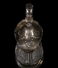 An American Silver Mounted Cut Glass Claret Jug