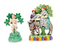 Two Staffordshire Bocage Figures — 19TH CENTURY