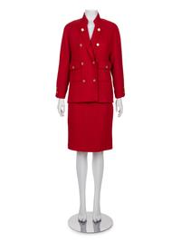 Chanel Tweed Two-Piece Skirt Suit