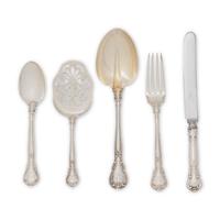 An Assembled American Silver Flatware Service